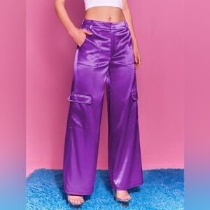 226. New House of Harlow 1960 Women’s Cargo Pants in Purple Size XS